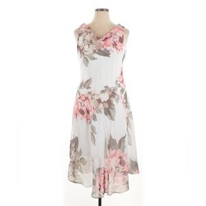 Robbie bee  Floral Sleeveless Dress - Pink and Cream
